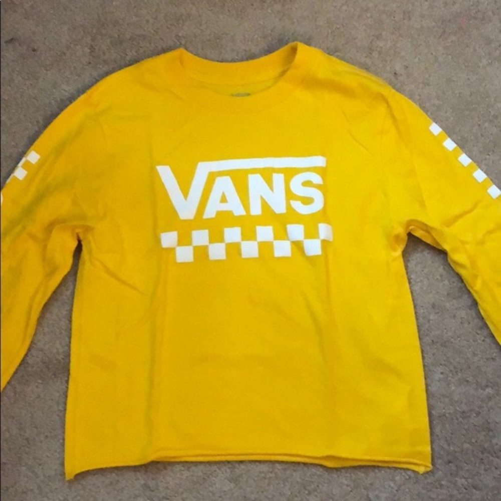 Yellow vans crop top